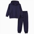 thumbnail image 1 of Gibobby Toddler Boy Clothes Fall Winter Outfit Boys Winter Warm Outfit Set 2Pcs Plaid Outfits Top + Pants Set Home Wear Kids Clothing(7-8 Years,Navy), 1 of 9