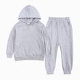 thumbnail image 1 of Gibobby Toddler Boy Clothes Fall Winter Outfits Back to School Outfit Long Sleeve Patchwork Sweatshirt Pants Set For 2T 3T 4T 5T 6T 7T Boys(2-3 Years,Grey), 1 of 4