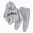 thumbnail image 1 of Gibobby Toddler Boy Clothes Fall Winter Outfits Back to School Outfit Long Sleeve Patchwork Sweatshirt Pants Set For 2T 3T 4T 5T 6T 7T Boys(2-3 Years,Grey), 1 of 5