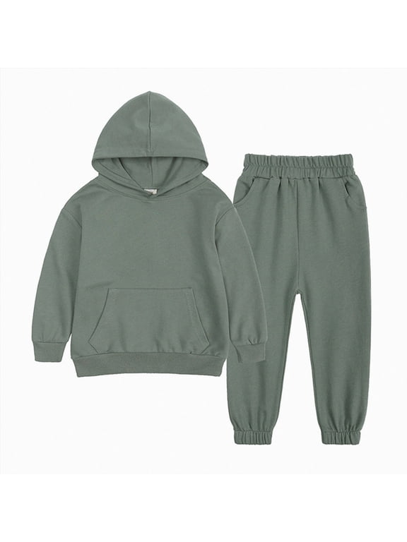 Toddler Boy Clothes Fall Winter Outfits Back to School Outfit Long Sleeve Patchwork Sweatshirt Pants Set For 2T 3T 4T 5T 6T 7T Boys(6-7 Years,Army Green)