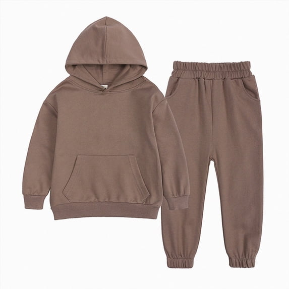 Gibobby Toddler Boy Clothes Fall Winter Outfits Back to School Outfit Long Sleeve Patchwork Sweatshirt Pants Set For 2T 3T 4T 5T 6T 7T Boys(6-7 Years,Coffee)