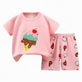 thumbnail image 1 of Gibobby Toddler Boy Summer Clothes 2PC Sets Baby Boy Short Sleeve Shorts Set Summer Clothes Short Sleeve T shirt and Shorts Casual 3 6 12 18 24 Months 3-5T Toddler Boy Outfits(3-4 Years,Light Pink), 1 of 4