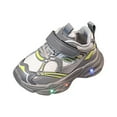 thumbnail image 1 of Gibobby Toddler Boys Girls Light Up Shoes LED Flashing Lightweight Mesh Breathable Adorable Running Sneakers for Toddler and Little Kid(Grey,12-18 Months), 1 of 9