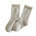thumbnail image 1 of Gibobby Toddler Boys Girls Socks Warm Hiking Thermal Cozy Soft Thick Toddlers Crew Boot Socks(9-11 Years,Beige), 1 of 3