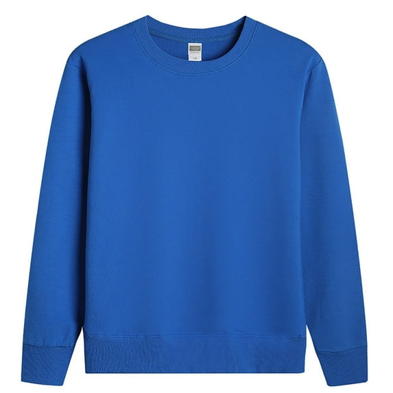 Gibobby Toddler Boys Girls Solid Pullovers Sweatshirt Long Sleeve T-Shirt Kids Cotton Crewneck Thin Tops(Blue,3-4 Years)