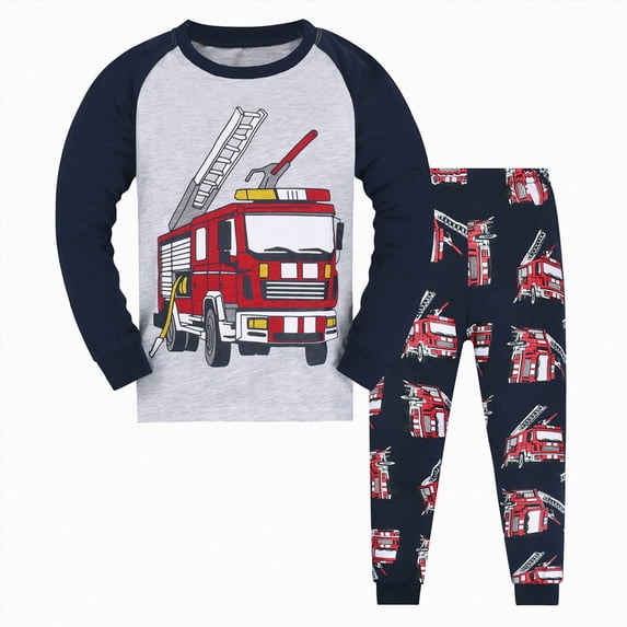 Gibobby Toddler Boys Pajamas Boys Girls Pjs Set Two Piece Soft Pajamas 1t 2t 3t 4t 5t Kids Fall Winter Long Sleeve Pajamas Loungewear Kid Sleepwear Toddler Boys Clothes,GY3,Size 8-9 Years