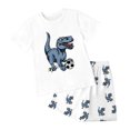 thumbnail image 1 of Gibobby Toddler Boys Toddler Boys Outfits Cartoon Print Shirt and Shorts Set Summer 2Pc Clothes Sets Newborn Boy Summer Outfits 2PC(11-12 Years,White), 1 of 5