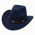 thumbnail image 1 of Gibobby Toddler Cowboy Hat Western Cowgirl Hat 3T 4T 5T 6T 7T 8T Unisex For Boys Girls Kids Classic Ranch Cowboy Hat Outdoor Dress Up Cap,Navy, 1 of 5