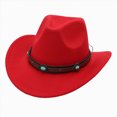 thumbnail image 1 of Gibobby Toddler Cowboy Hat Western Cowgirl Hat 3T 4T 5T 6T 7T 8T Unisex For Boys Girls Kids Classic Ranch Cowboy Hat Outdoor Dress Up Cap,Red, 1 of 5