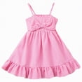 thumbnail image 1 of Gibobby Toddler Girl Dress Girl Toddler Dresses Sleeveless Striped Toddler Casual Dresses 12 18 24 Months 2T 3T 4T 5T(2-3 Years,Hot Pink), 1 of 9