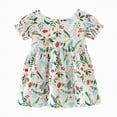 thumbnail image 1 of Gibobby Toddler Girl Dress Little Girl Dresses Baby Girl Clothes Summer White Dress Solid Color Puff Short Sleeve Princess Dress Toddler Girl Dresses(4-5 Years,Light Green), 1 of 5