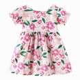 thumbnail image 1 of Gibobby Toddler Girl Dress Little Girl Dresses Baby Girl Clothes Summer White Dress Solid Color Puff Short Sleeve Princess Dress Toddler Girl Dresses(5-6 Years,Purple), 1 of 5