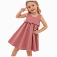 thumbnail image 1 of Gibobby Toddler Girl Dress Toddler Girl Tulle Dress Summer Ruffle Sleeveless Baby Girl Fashion Casual Dresses 12 18 24 Months 2T 3T 4T 5T(2-3 Years,Pink), 1 of 9