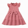 thumbnail image 1 of Gibobby Toddler Girl Dress Toddler Girls Short Sleeve Dress 12 18 24 Months 2T 3T 4T 5T Summer Casual Blue Yellow Printed Jersey Shirt Dresses(6-7 Years,Pink), 1 of 9