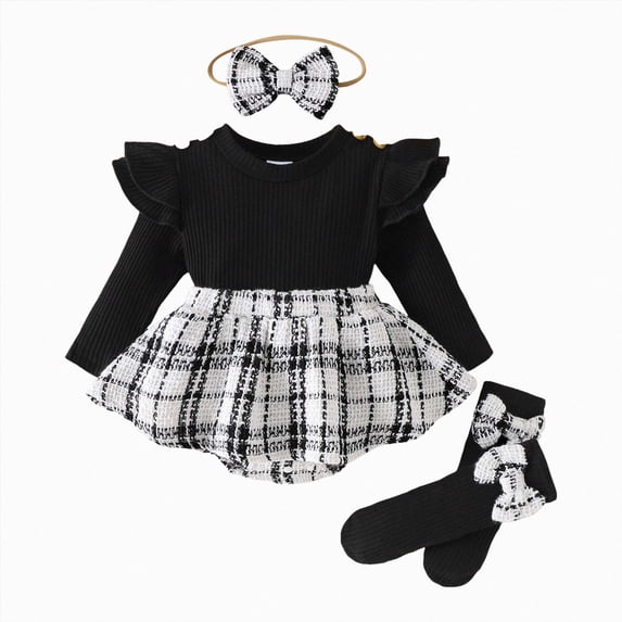 Gibobby Toddler Girl Outfits Fall Cartoon Print Childrens Clothes Girls 0-12 Months 2t 3t 4t Oversize Streetwear Clothing Set for Girls(0-3 Months,Black)