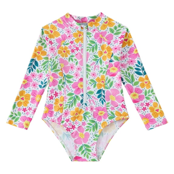 Gibobby Toddler Girl Swimsuit Girls Bathing Suits Two-Piece Swimsuit with Boyshorts Vest-Style Tankini(4-5 Years,Yellow)