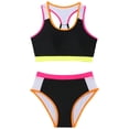 thumbnail image 1 of Gibobby Toddler Girl Swimsuit Girls Swimsuit, Adjustable Straps Cut Out One Piece Bathing Suit with Solid Color Cover Up Skirt Girls' Swimwear(9-10 Years,Black), 1 of 6