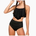 thumbnail image 1 of Gibobby Toddler Girl Swimsuit Girls Swimsuit Quickly Dry Cut Out One Piece Swimsuits with Tropical Print Cover Up Skirt Bathing Suit Swimwear(5-6 Years,Black), 1 of 9
