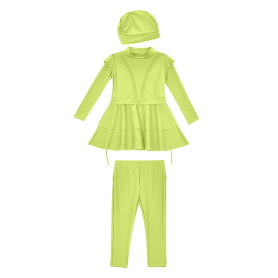 Gibobby Toddler Girl Swimsuit Little Girls' Summer Swimwear Two Piece Boyshort Tankini Kids Swimsuit(2-3 Years,Yellow)
