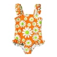 thumbnail image 1 of Gibobby Toddler Girl Swimsuit Swimming Suit For Girls Girls Swim Suit Girls One Pieces Swimsuit Cute Swimwear Bathing Suits(12-18 Months,Orange), 1 of 5