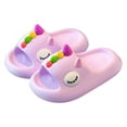 thumbnail image 1 of Gibobby Toddler Little Kids Cartoon Beach/Pool/Shower Slides/Anti-Skid Home Bath Slippers/Cute Summer Shoes for Girls and Boys(Purple,4.5-5 Y), 1 of 6