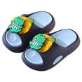 thumbnail image 1 of Gibobby Toddler Little Kids Cartoon Beach/Pool/Shower Slides/Anti-Skid Home Bath Slippers/Cute Summer Shoes for Girls and Boys(Sky Blue,7-8 Y), 1 of 3