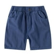 thumbnail image 1 of Gibobby Toddler Shorts Boys Girls Kids Sport Solid Spring Summer Clothes Casual Fashion Shorts for Boys(Navy,5-6 Years), 1 of 3