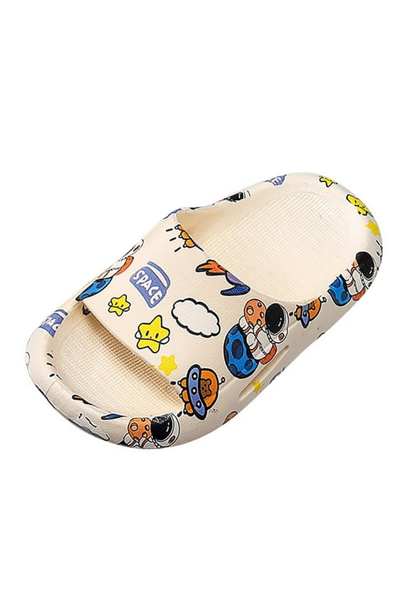 Toddler Slides Slipper Unisex Child Boys & Girls Slide Sandals for Kids Flip Flops Comfy Shower Slippers Beach Garden Shoes(Blue,5.5-6 Y)