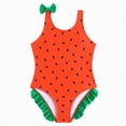 thumbnail image 1 of Gibobby Toddler Swimsuit Girl Baby Bathing Suit Ruffle Sleeveless Beach Swimwear with Shorts Two Piece Tankini Set(2-3 Years,Red), 1 of 8