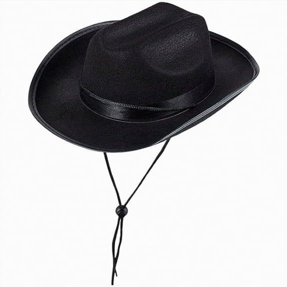 Gibobby Toddler Western Cowboy Hat Unisex for Boys Girls Classic Cowgirl Dress Up Hat with Buckle Belt Kids Outdoor Play Hat(4-9 Years,Black)