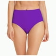 thumbnail image 1 of Gibobby Women Mid Rise Bikini Bottoms Full Coverage Swimsuit Ruched Scrunch Swim Bottom(Purple,XXL), 1 of 6