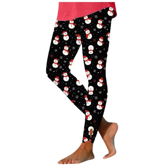 Gibobby Women'S Leggings Soft Yoga Pants Christmas Printed Pants Leggings For Leggings Running Christmas Santa Party Snowman Leggings(XXL,Hot Pink)