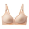 thumbnail image 1 of Gibobby Women's Cosnufy Sheer Balconette Bra Demi Unlined Plunge Mesh See Through Sexy Bras Underwire[Beige,XXL], 1 of 5