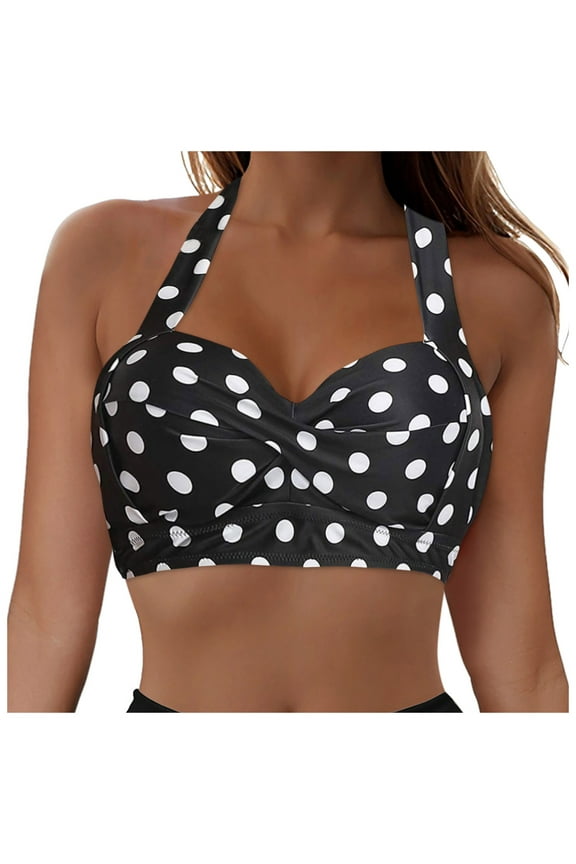 Women's Full Coverage Sports Bra Bikini Top - No Wire and Moisture-Wicking Swimwear(Beige,S)