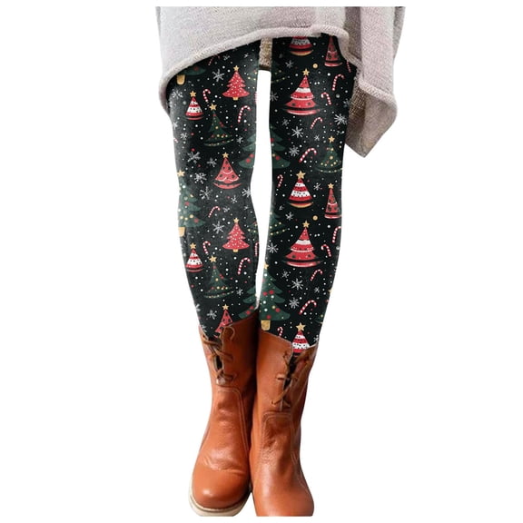 Gibobby Women's Printed Yoga Leggings - High Waisted, Workout, Gym,Sports, Soft(XL,Watermelon Red)