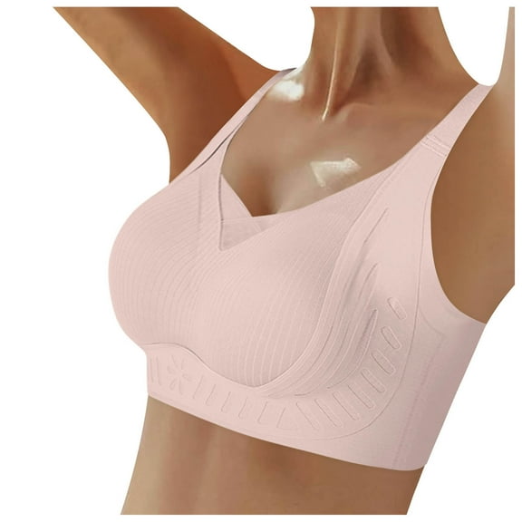 Gibobby Women's Wireless Bralette, Pure Comfort Lace Longline Bra, Convertible Bra for Women[Purple,XL]