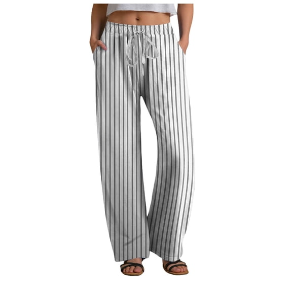 Gibobby Womens Bootcut Dress Pants Business Casual Work Pants with Pockets High Waist Stretchy Trousers Pull On Office Slacks(White,S)