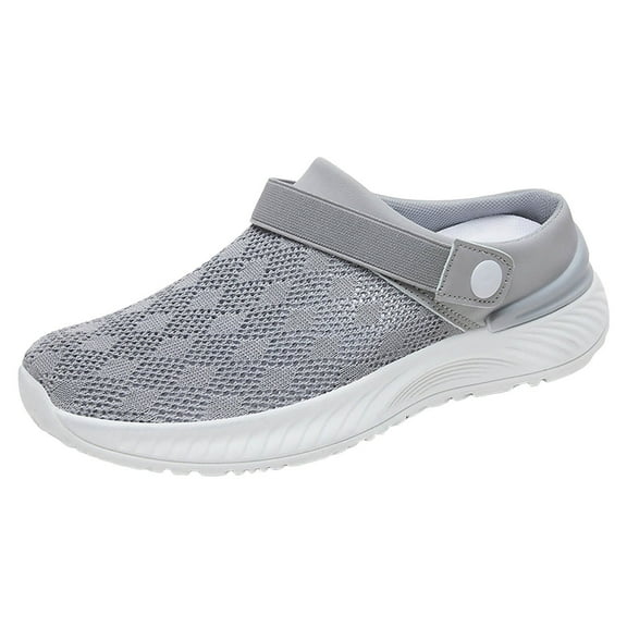 Gibobby Womens Walking Shoes Comfortable Lightweigt Athletic Running Tennis Shoes (Grey,6)
