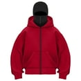thumbnail image 1 of Gibobby Womens Zip Up Hoodies Oversized Long Sleeve Sweatshirts Fall Fashion Jackets Winter Clothes with Pockets(S,Red), 1 of 4