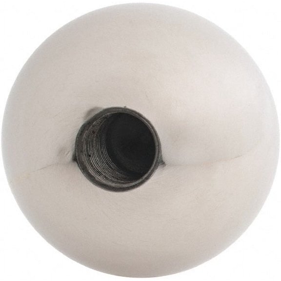 Gibraltar 1/2-20 Thread, 1.88" Diam, Threaded Hole Ball Knob