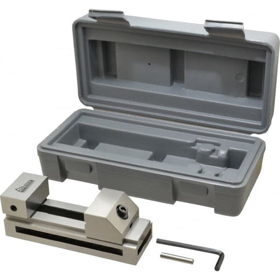 Gibraltar 1-31/32" Jaw Width, 65mm Jaw Opening Capacity, 0.984" Jaw Height, Toolmaker's Vise Flat Jaw, 0.003" Parallelism, 0.005" Squareness, 135mm OAL x 1.97" OAH