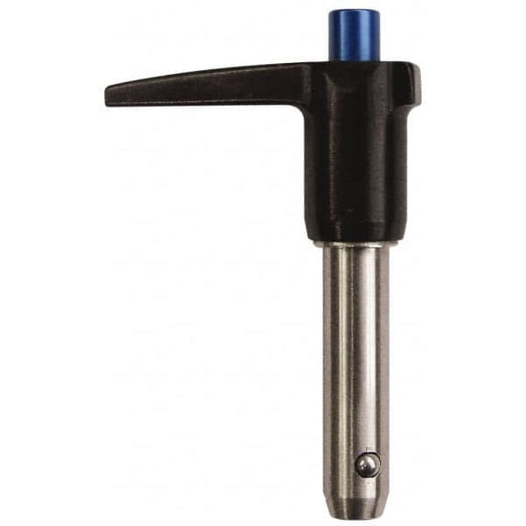 Gibraltar 3/16" Diam, 2" Usable Length, L Handle, Quick Release Pin Grade 17-4 Stainless Steel, Bright Finish