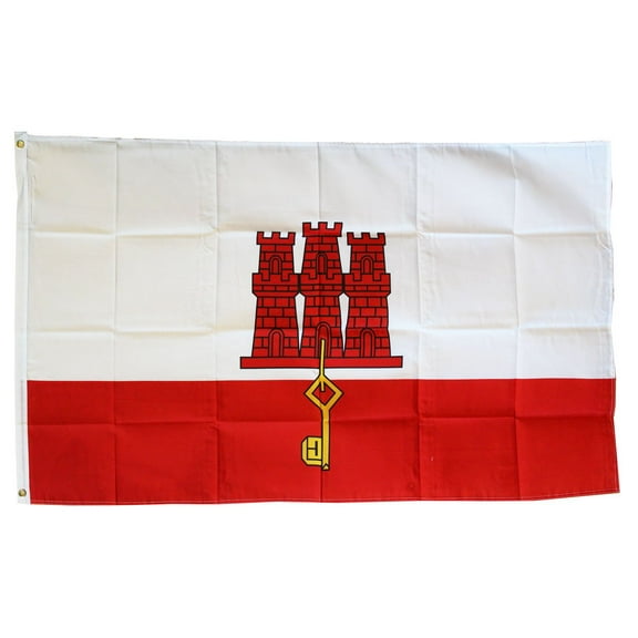 Gibraltar - 3'X5' Polyester Flag