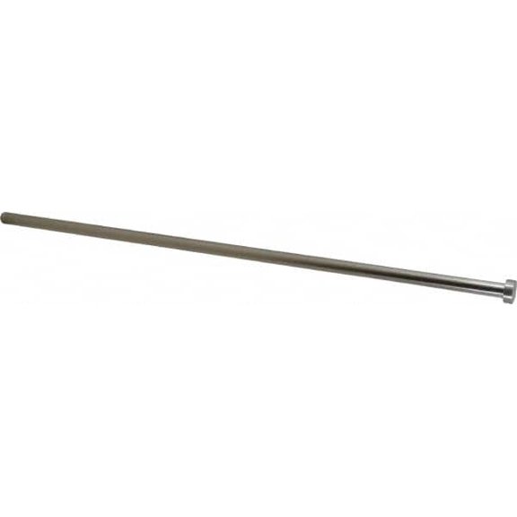 Gibraltar 7/16" Pin Diam, 11/16" Head Diam x 1/4" Head Height, 18" OAL, Straight Ejector Pin Steel, 17-3/4" Pin Length