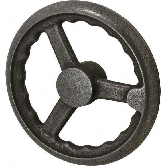 Gibraltar 8", 3-Spoke Straight Handwheel 1.8" Hub, Unfinished Cast Iron
