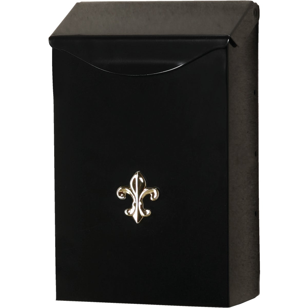 Gibraltar Mailboxes City Classic Galvanized Steel Wall Mount Black Mailbox