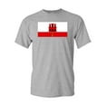 thumbnail image 1 of Gibraltar Country Flag Adult DT T-Shirt Tee, 1 of 2