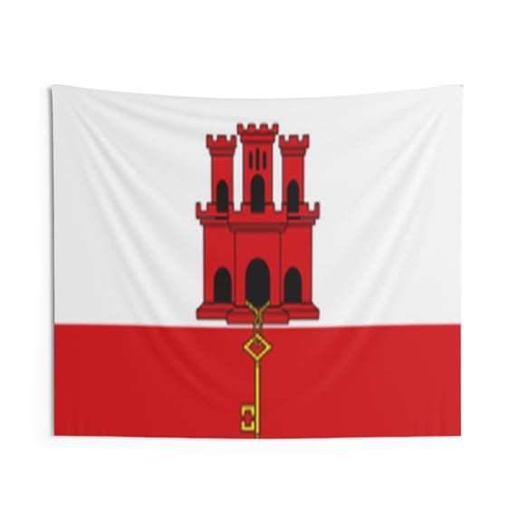 Gibraltar Country Flag Wall Hanging Tapestry