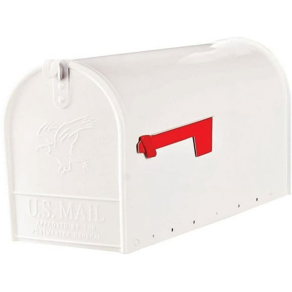 Gibraltar Elite Large Galvanized Steel Post Mount Mailbox Rust Resistant