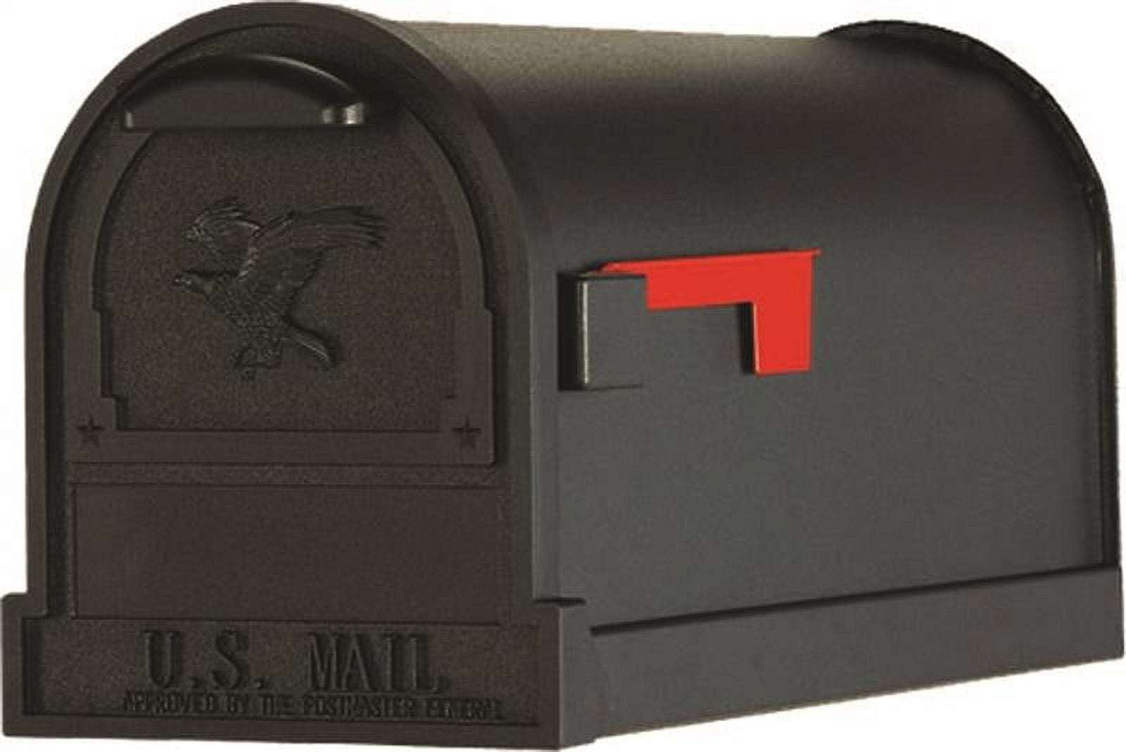 Gibraltar Mailboxes Arlington Large, Steel, PostMount Mailbox, Black